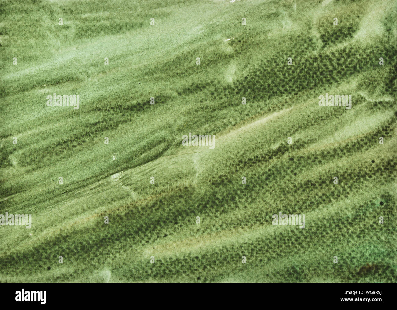 Knicke dunkel grüne Oberfläche, Illustration abstrakt und hellen Hintergrund von Hand zeichnen Aquarell auf Papier Stockfoto