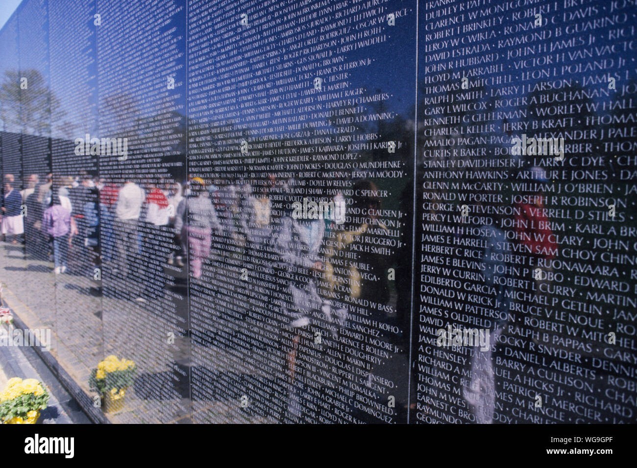 Vietnam Veteran Memorials in Washington USA Erinnerungen der Gefallenen service Mitglieder der US-Streitkräfte in der Vietnam Krieg Stockfoto