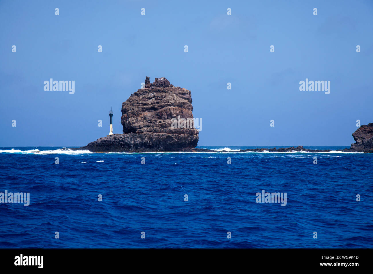 Meer reisen Hintergrund - Reisen auf seaferry von La Graciosa, kleine Inselchen Farion de Afuera Stockfoto