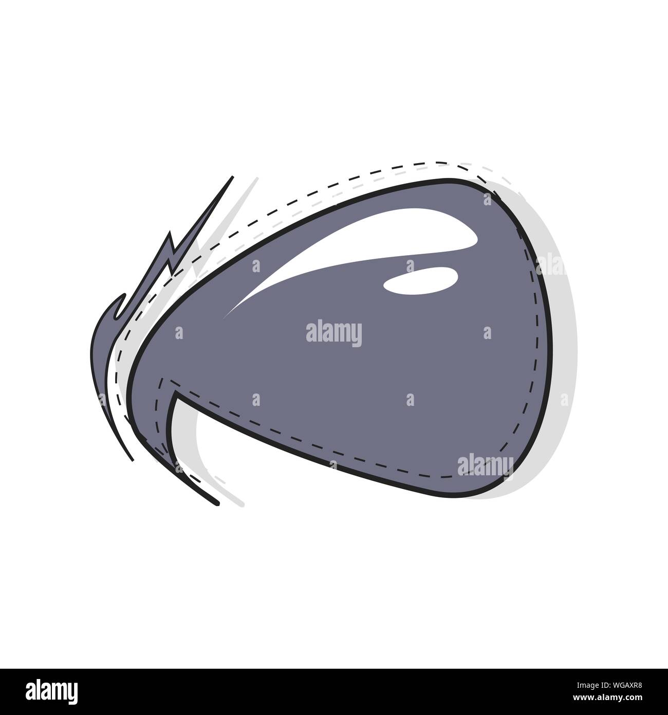 Cloud Sprechblase in Comic gedacht. Sprechblase Kommunikation, dachte Box für Comic, Buch, sprechen die Pop Art Stil Comic leer Cloud illustr Stock Vektor