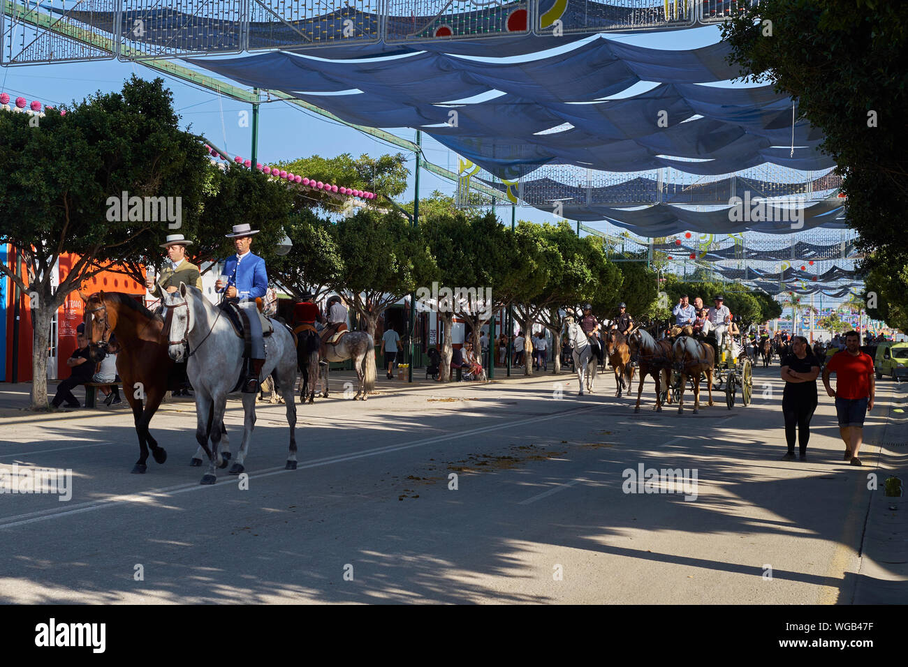 Messe von Málaga 2019. Andalusien, Spanien. Stockfoto