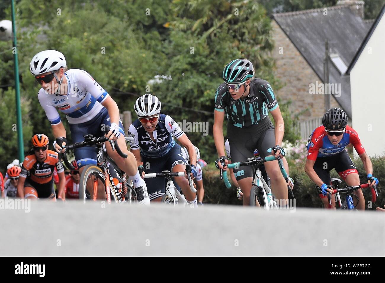 Amy Pieters in Boels Dolmans CyclingTeam beim Radfahren Grand-Prix de Plouay - Lorient Agglo - Frauen der Welttournee 2019, Plouay - Plouay (128 Km), am 31. August - Foto Laurent Lairys/DPPI Stockfoto