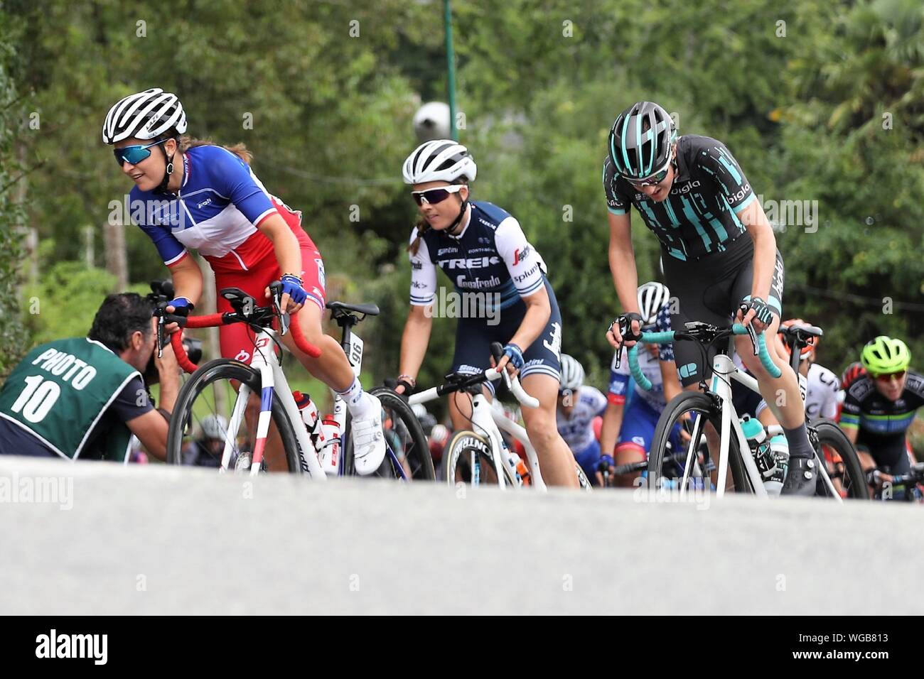 Jade Wiel in FDJ Nouvelle Aquitaine beim Radfahren Grand-Prix de Plouay - Lorient Agglo - Frauen der Welttournee 2019, Plouay - Plouay (128 Km), am 31. August - Foto Laurent Lairys/DPPI Stockfoto