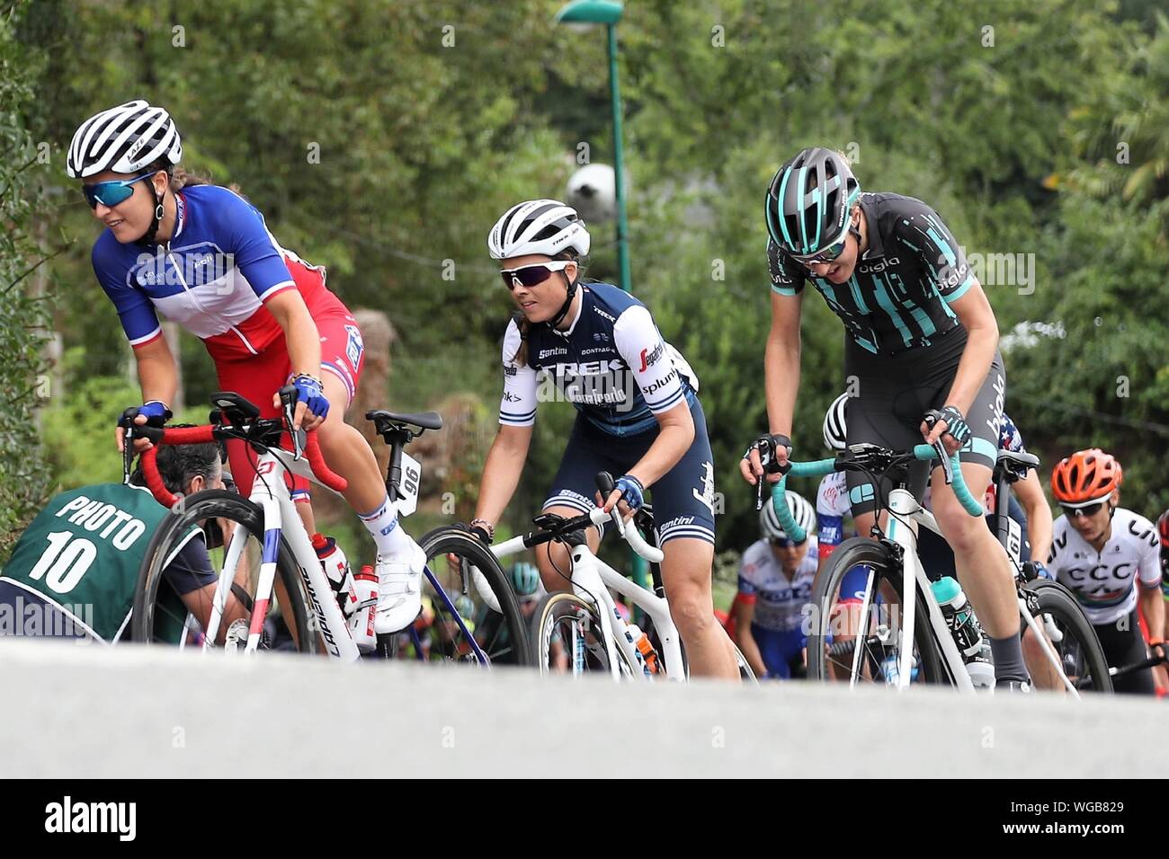 Jade Wiel in FDJ Nouvelle Aquitaine beim Radfahren Grand-Prix de Plouay - Lorient Agglo - Frauen der Welttournee 2019, Plouay - Plouay (128 Km), am 31. August - Foto Laurent Lairys/DPPI Stockfoto