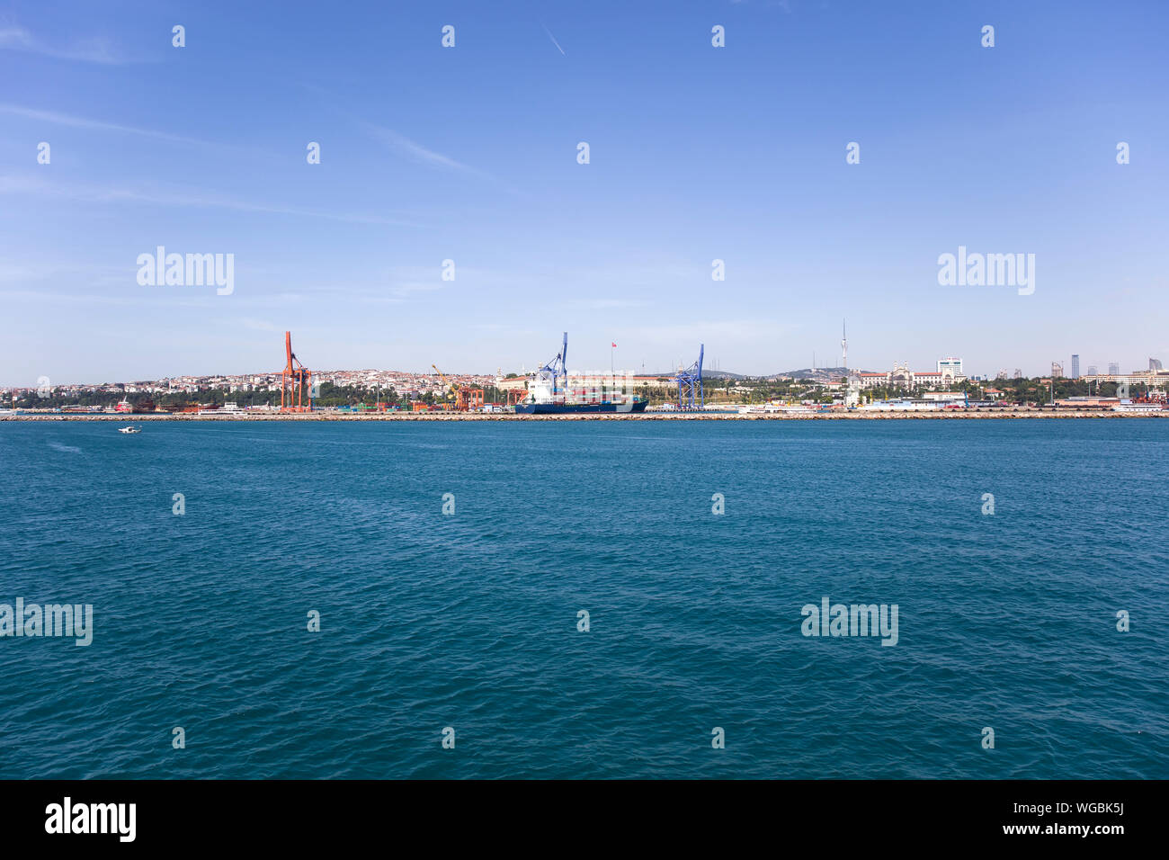 Blick auf den Bosporus in Istanbul, Türkei Stockfoto