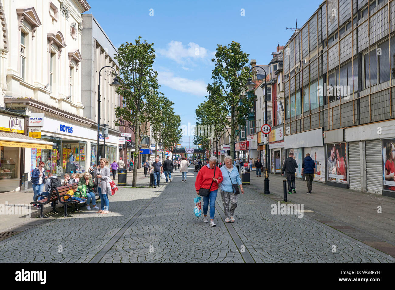 Das Stadtzentrum von South Shields, North East England, Großbritannien Stockfoto