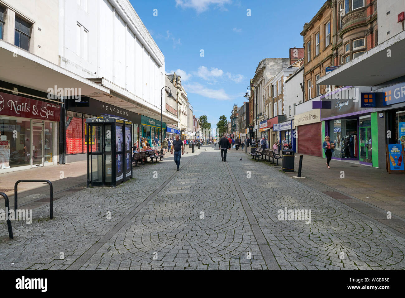 Das Stadtzentrum von South Shields, North East England, Großbritannien Stockfoto