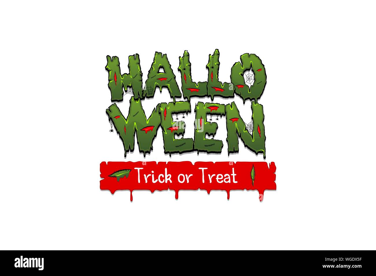 Happy Halloween Party Comic Text Font pop art Stock Vektor