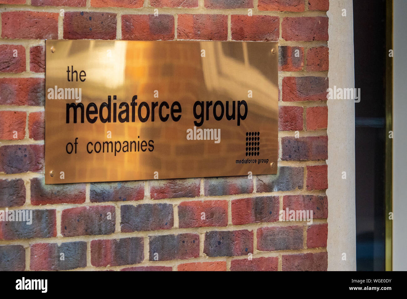 Die Mediaforce Konzernzentrale in Schießpulver Square im Zentrum von London Stockfoto