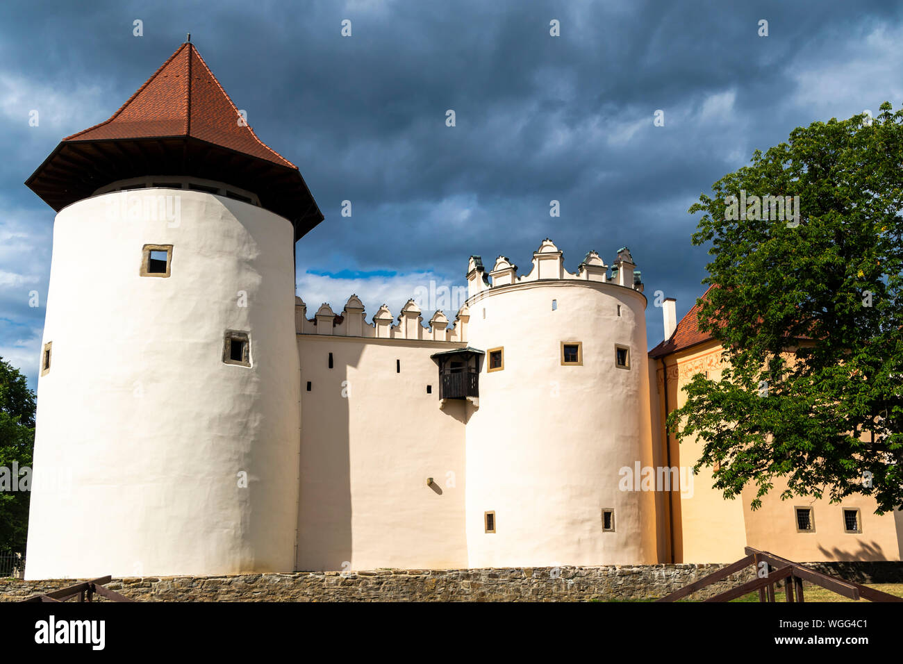 Burg in Kezmarok towny, Slowakei Stockfoto
