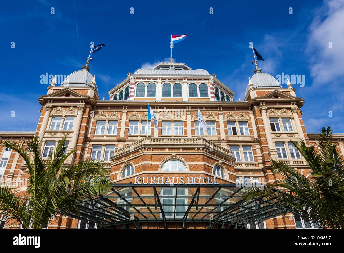 Kurhaus Hotel, Wellness Hotel, direkt an der Promenade von Scheveningen, Den Haag, Südholland, Niederlande, Europa Stockfoto