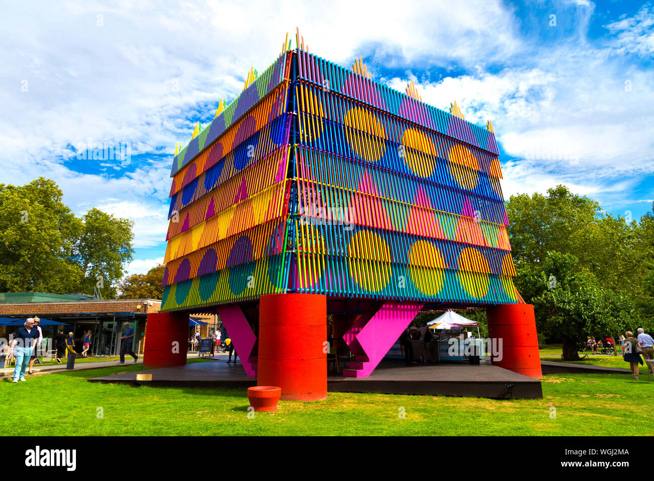 Die dulwich Pavillon 2019 - die Farbe von yinka Ilori und Pricegore Architects, London, UK Stockfoto