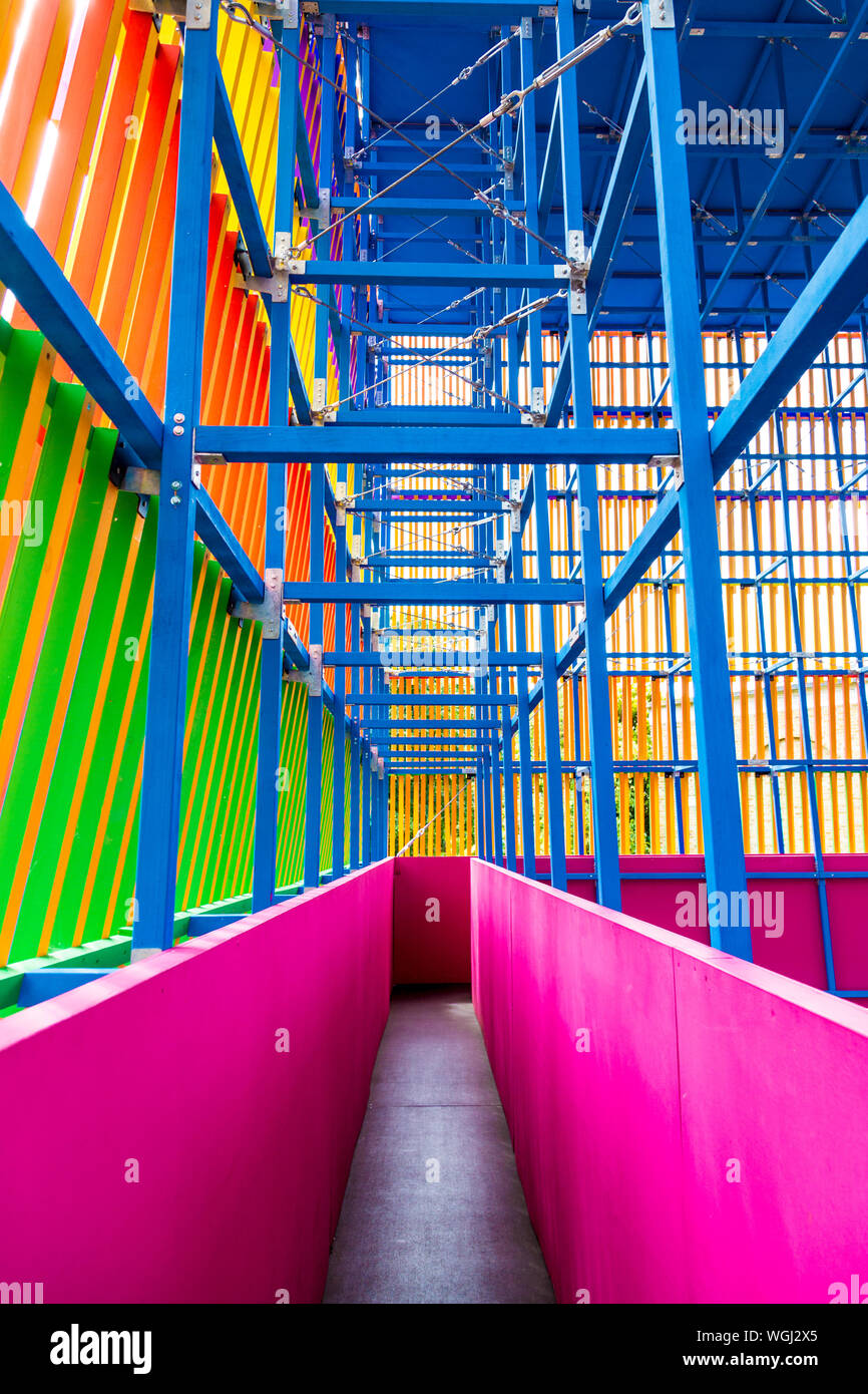 Die dulwich Pavillon 2019 - die Farbe von yinka Ilori und Pricegore Architects, London, UK Stockfoto