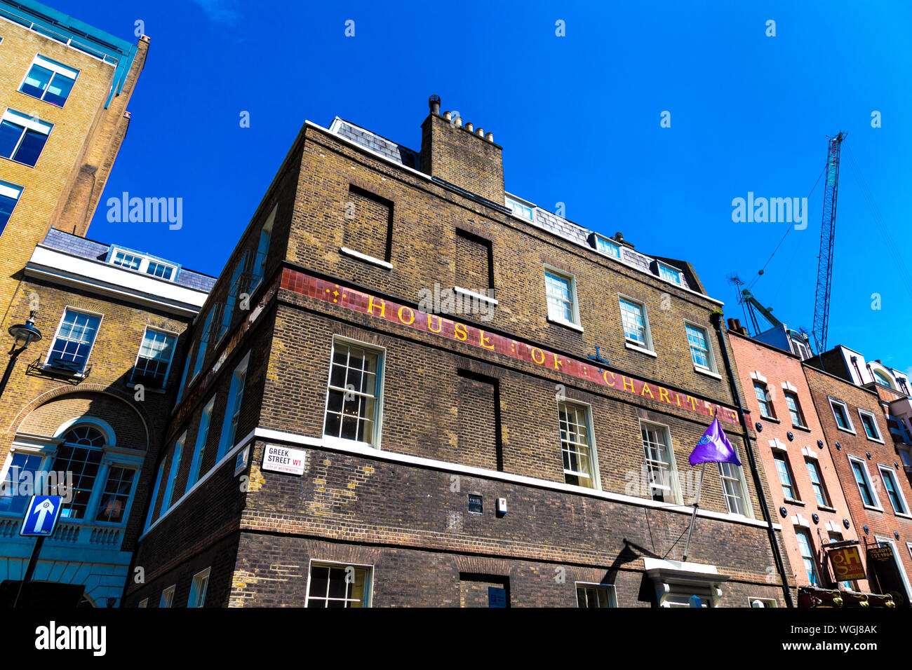 Das Haus des hl. Barnabas in Soho, London, UK Stockfoto
