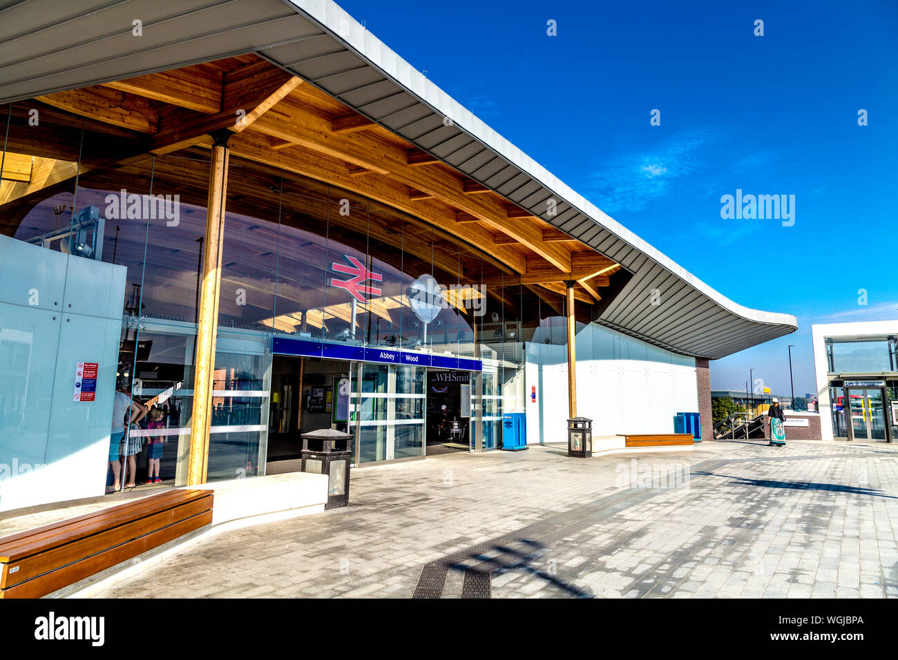 Abtei Holz National Rail Station, Großbritannien Stockfoto