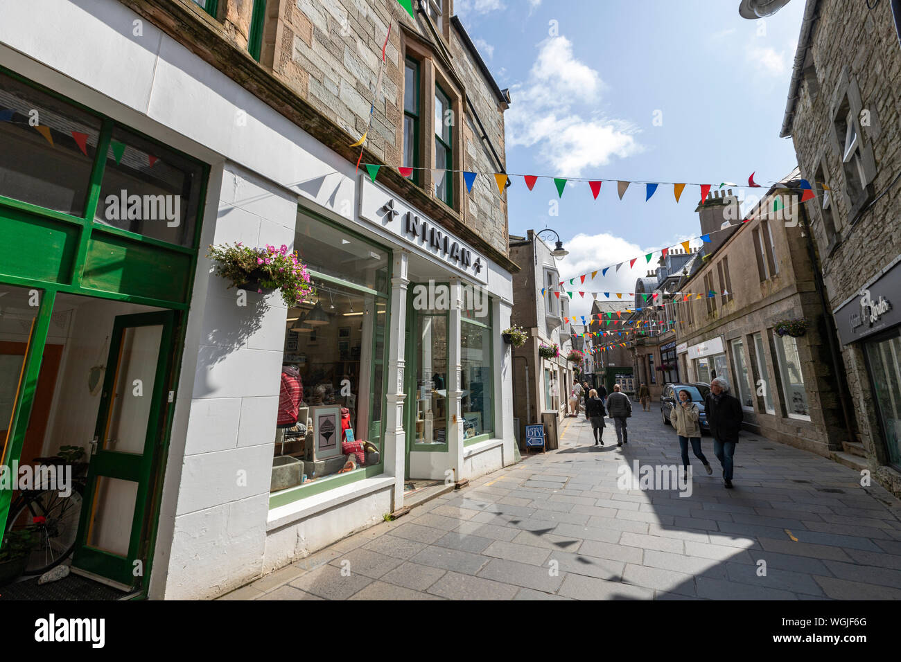 Ninian Geschenk Shop in kommerziellen St, Lerwick, Mainland, Shetland, Schottland, Großbritannien Stockfoto