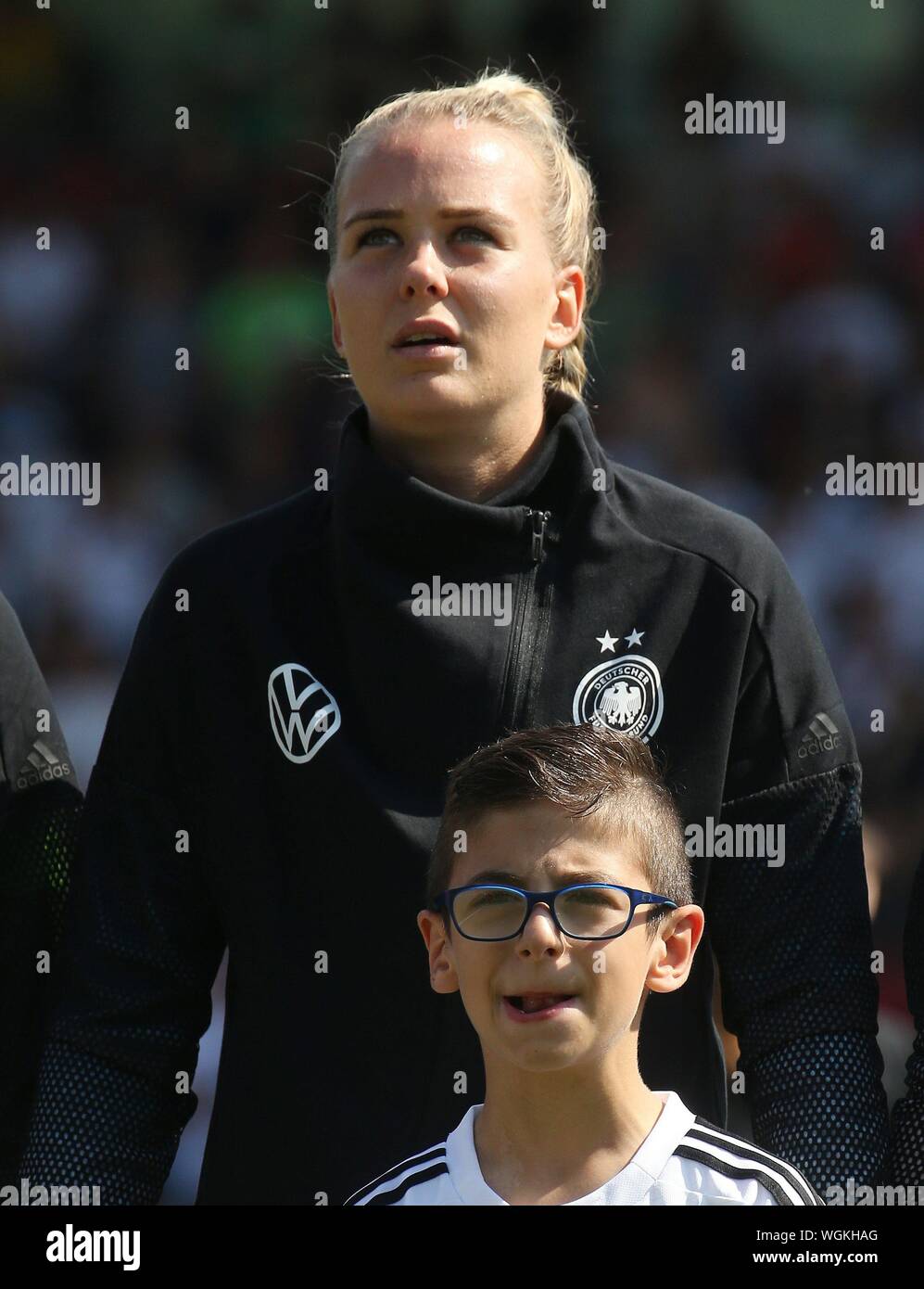 Kassel, Deutschland. 31 Aug, 2019. firo: 2019/2020 31.08.2019 Fußball, Frauen, Damen. Em-Qualifikation, Nationalmannschaft Deutschland - Montenegro 10:0 Merle Frohms, Porträt | Quelle: dpa/Alamy leben Nachrichten Stockfoto