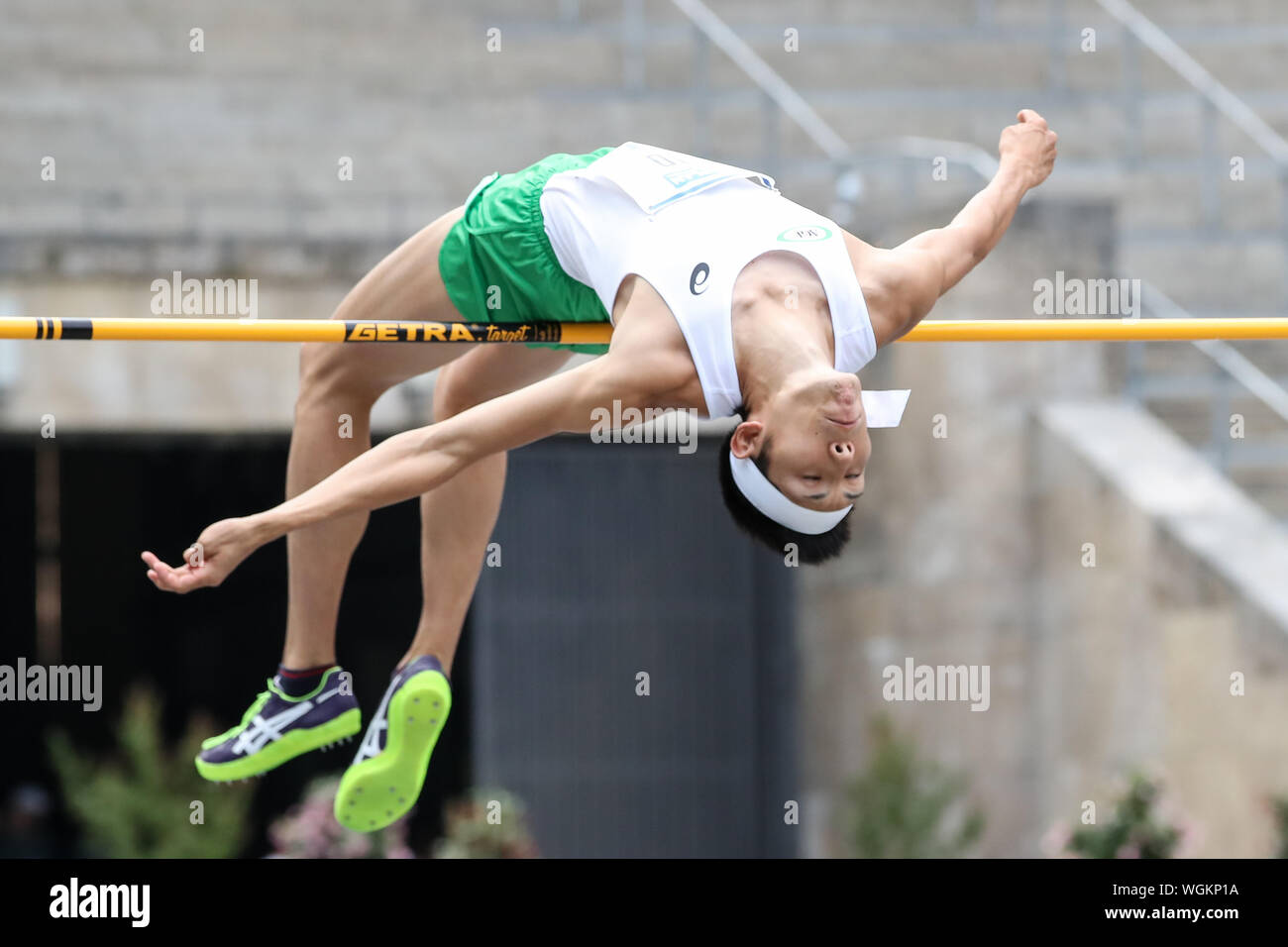 Berlin, Deutschland 01. September 2019: Istaf - Athletik - 2019. Takashi Eto (JPN), Aktion. Einzelnes Bild. | Verwendung weltweit Stockfoto