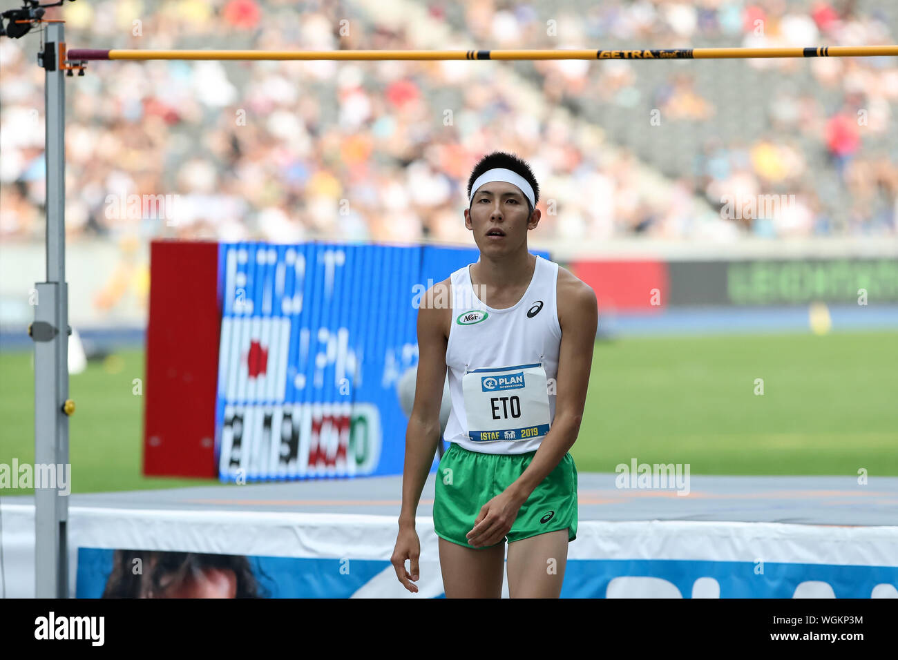 Berlin, Deutschland 01. September 2019: Istaf - Athletik - 2019 Takashi Eto (JPN) | Verwendung weltweit Stockfoto