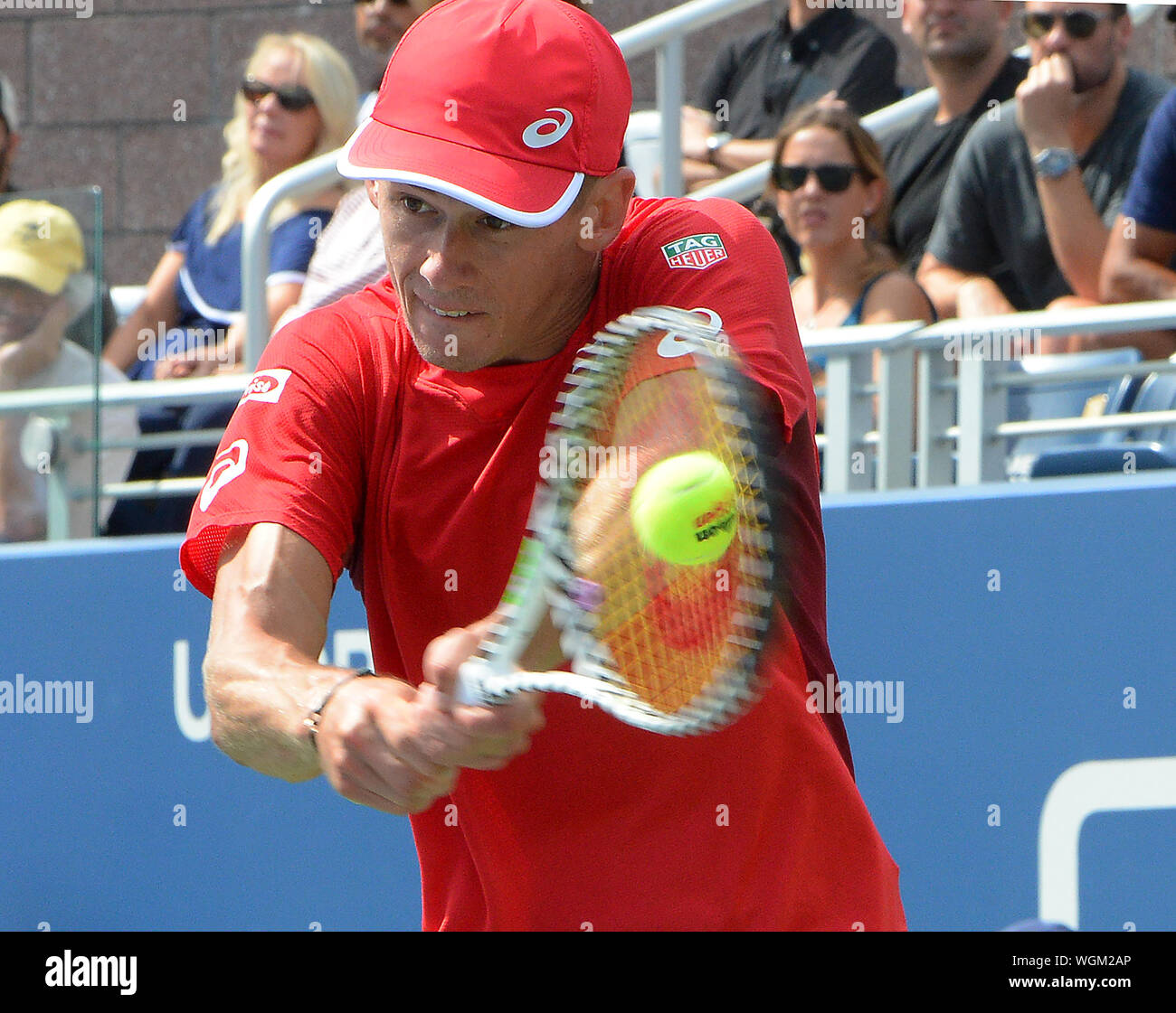 New York, USA. 01 Sep, 2019. New York Flushing Meadows US Open 2019 01/09/19 Tag 7 Alex De Minaur (AUS) in der vierten Runde Foto Anne Parker International Sport Fotos Ltd/Alamy leben Nachrichten Stockfoto