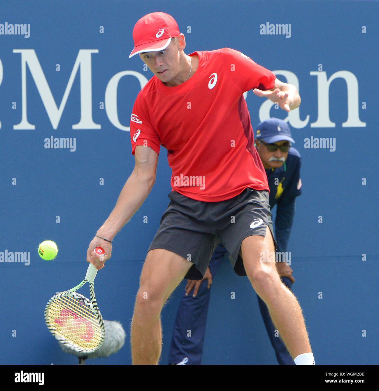 New York, USA. 01 Sep, 2019. New York Flushing Meadows US Open 2019 01/09/19 Tag 7 Alex De Minaur (AUS) in der vierten Runde Foto Anne Parker International Sport Fotos Ltd/Alamy leben Nachrichten Stockfoto