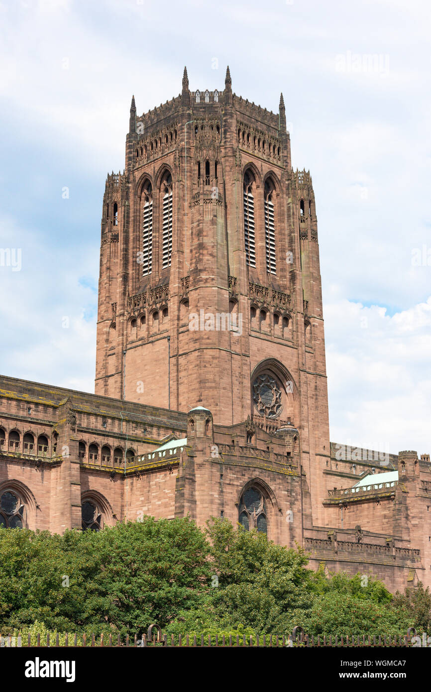 Liverpool Cathedral, St.James montieren, Liverpool, Merseyside, England, Vereinigtes Königreich Stockfoto