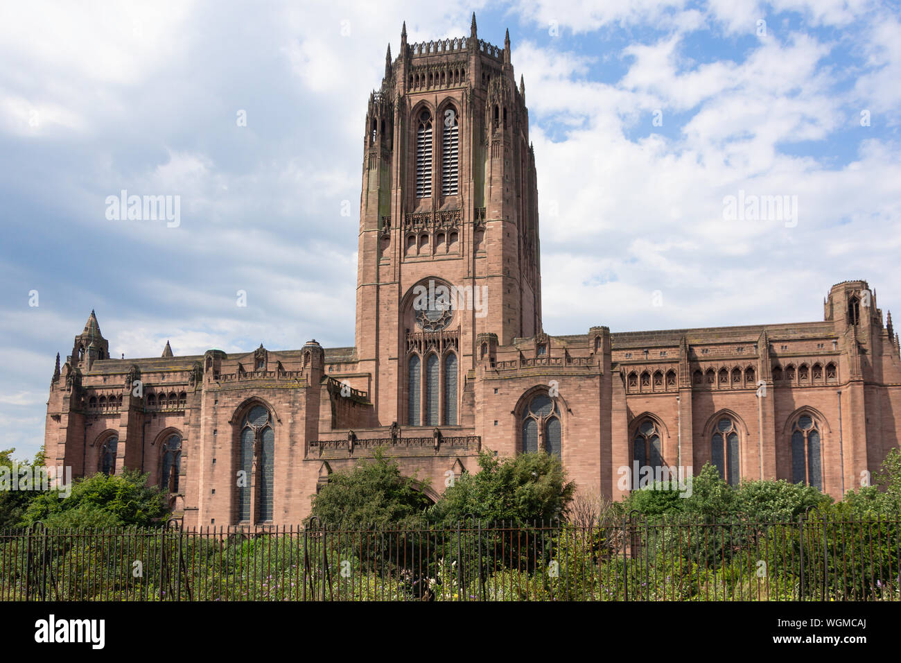 Liverpool Cathedral, St.James montieren, Liverpool, Merseyside, England, Vereinigtes Königreich Stockfoto