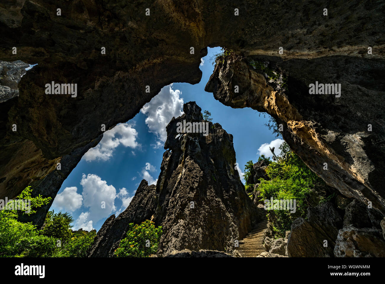 Der Steinwald in Kunming, China Stockfoto