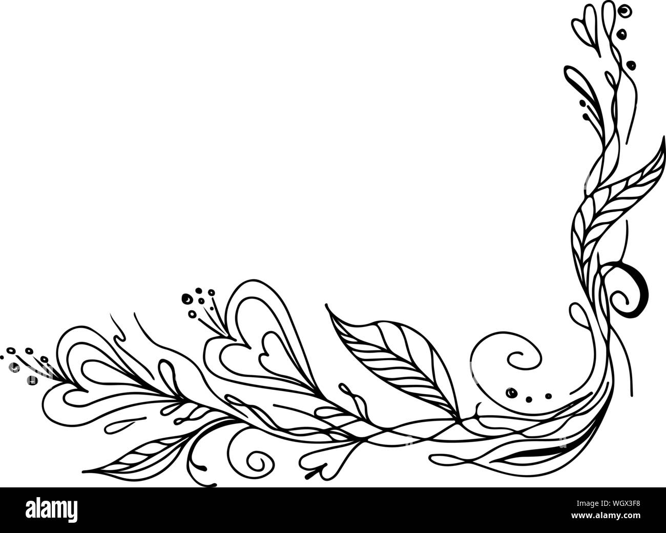 Tropische frame Hand gezeichnet. Dschungel Laub Abbildung. Florale. Hand  zeichnen. Vektor, isoliert. Natürliche Quelle Hochzeit Karte. Sommer  tropische le Stock-Vektorgrafik - Alamy
