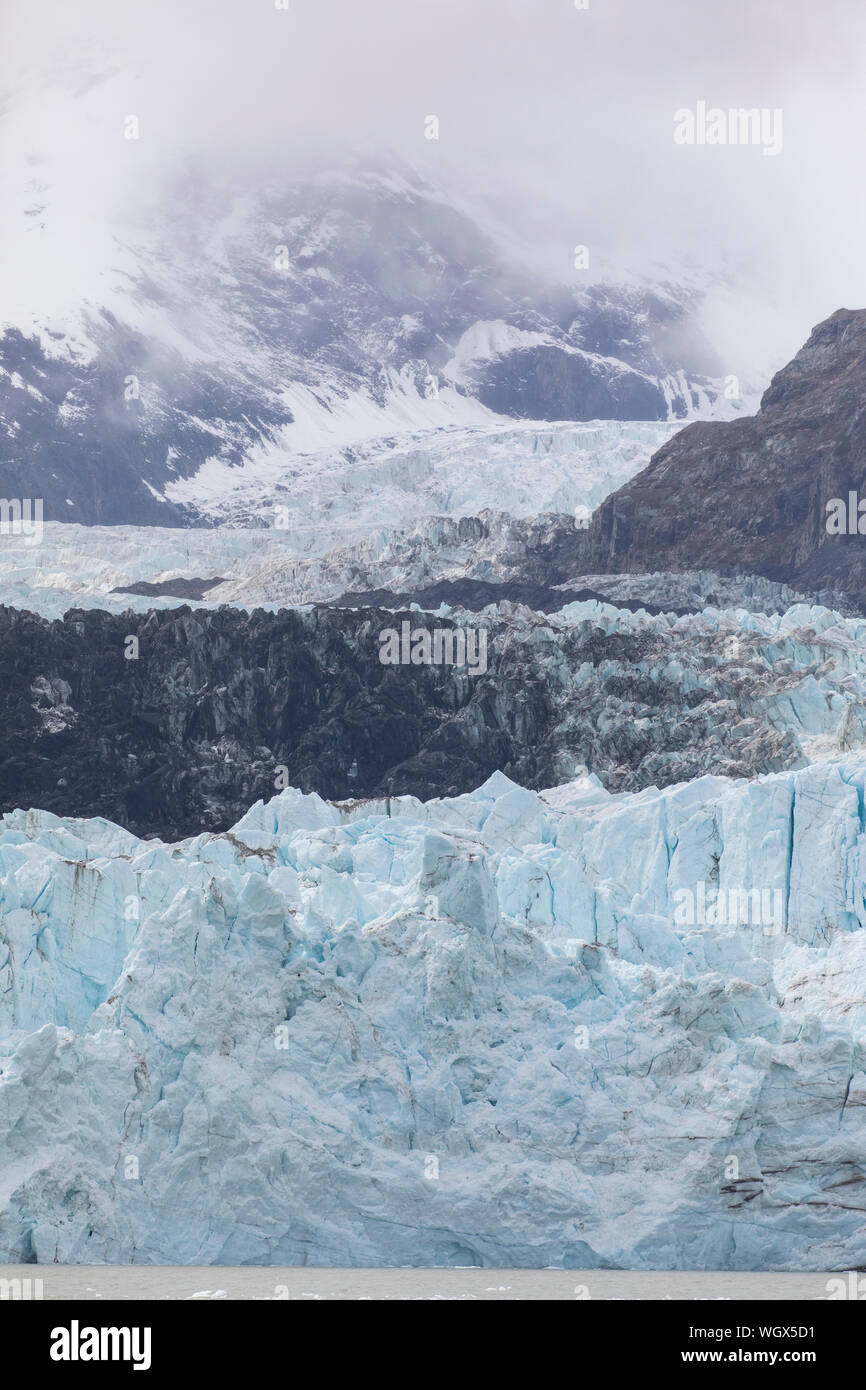 Margerie Gletscher, Glacier Bay Nationalpark, Alaska. Stockfoto