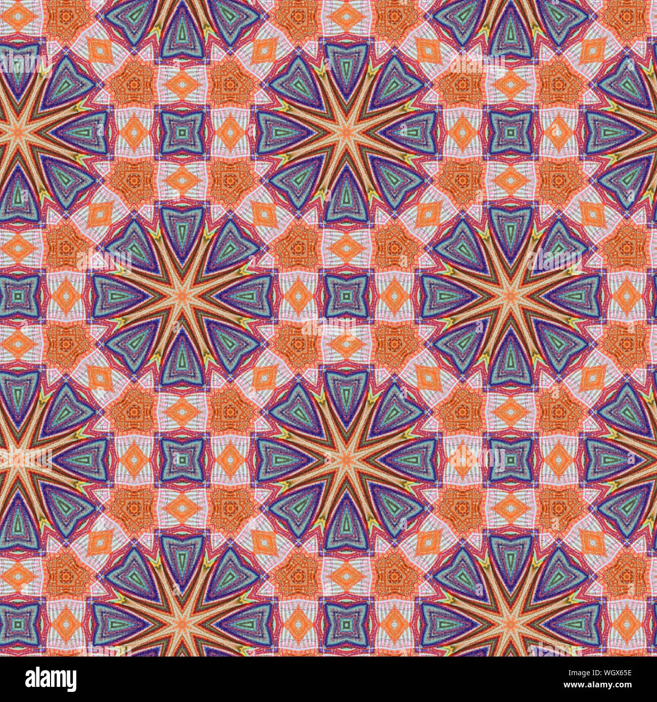 Interessante Formen schaffen eine schöne, symmetrisches Design Pattern, die nahtlos gefliest werden kann Stockfoto