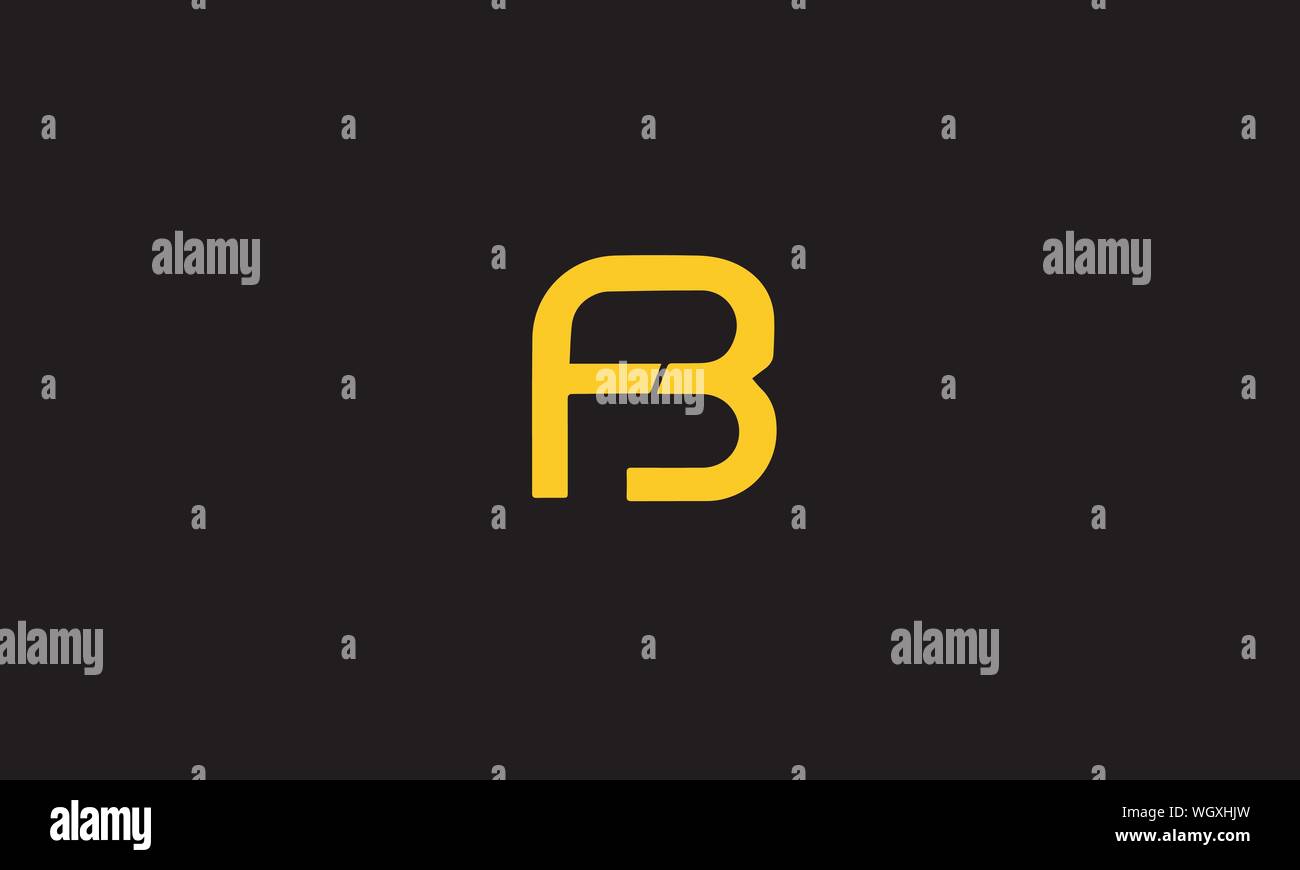 Fb Oder Bf Oder F Oder B Abstract Monogramm Buchstaben Markieren Logo Vector Template Stock Vektorgrafik Alamy