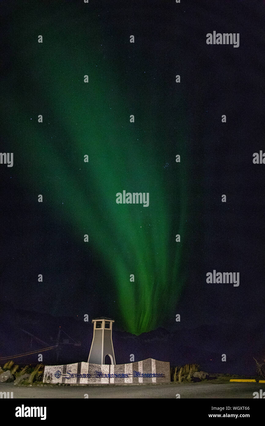 Nordlichter, auch Aurora borealis, Seward, Alaska bekannt Stockfoto