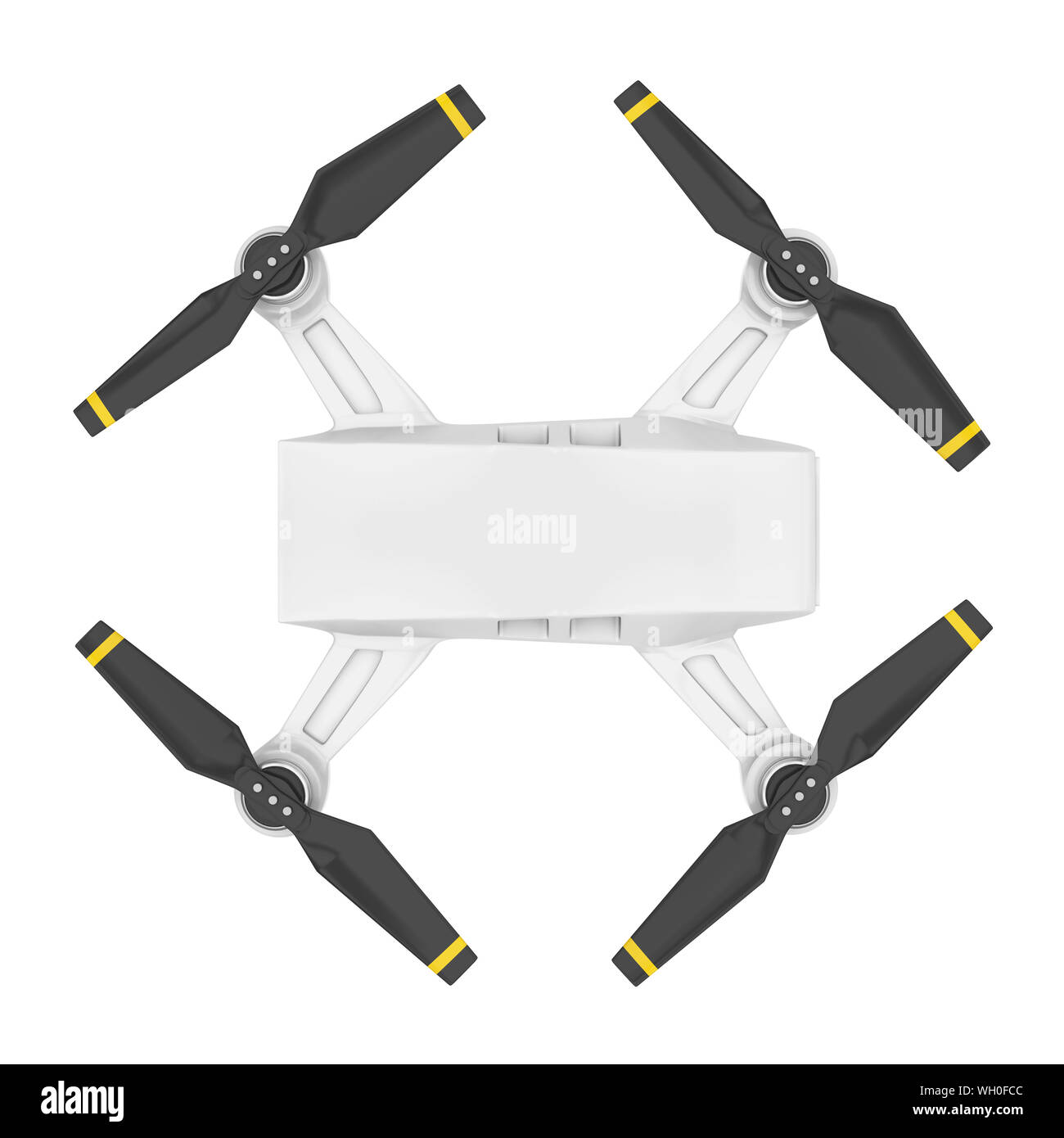 Drone Quadcopter isoliert Stockfoto