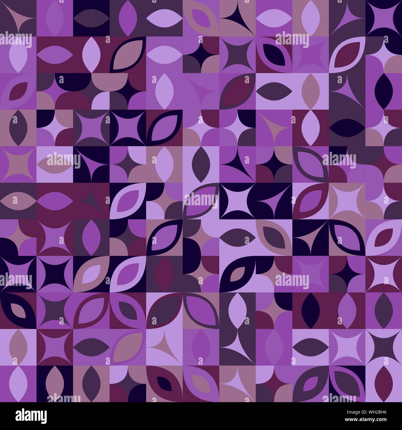 Chaotische gebogene Form Muster Hintergrund Design - farbenfrohe abstrakte Vector Illustration Stock Vektor