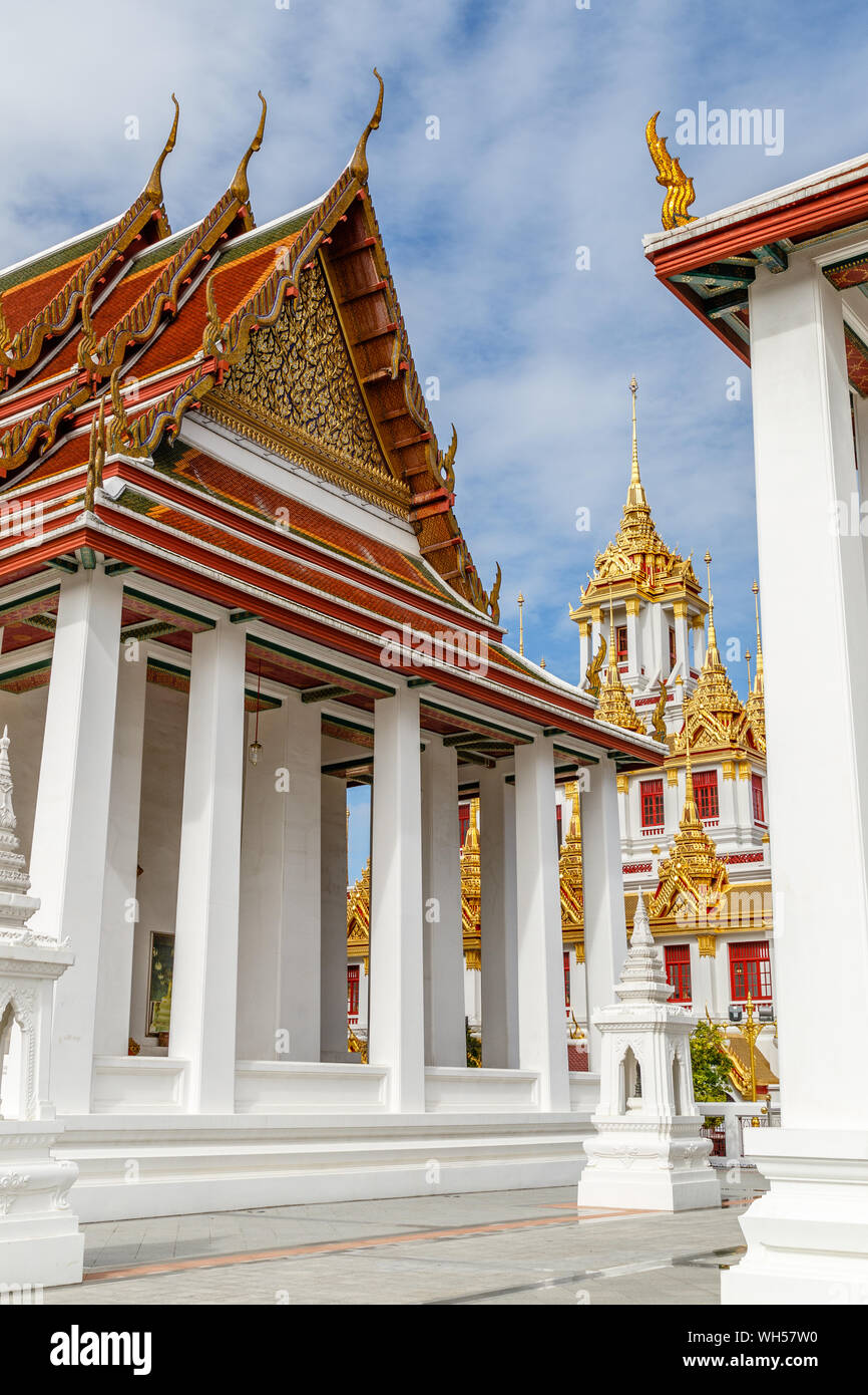 Vihara von Wat Ratchanatdaram, buddhistische Tempel (Wat) in Bangkok, Thailand Stockfoto