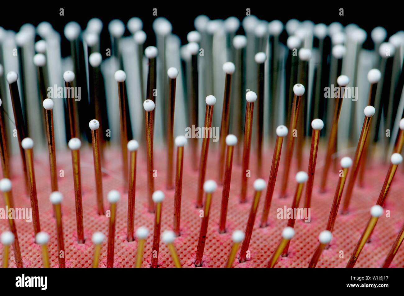 Extreme Close-up der Bürste Stockfoto