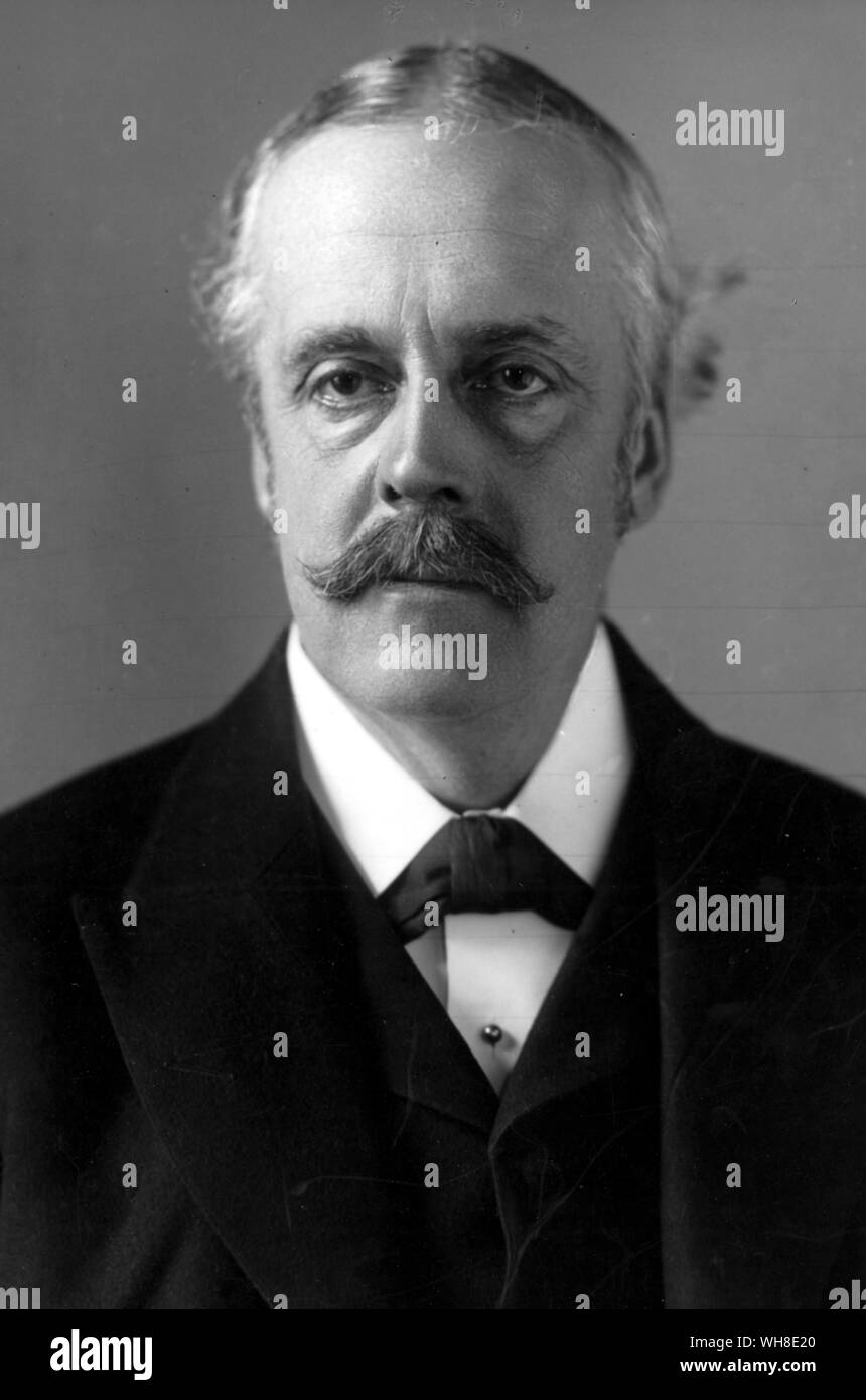 Herr Arthur James Balfour (1848-1930). Schottische Staatsmann und Philosoph. Stockfoto