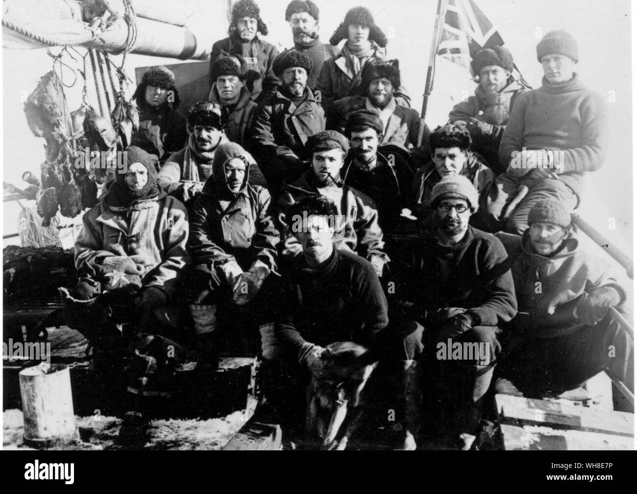 Allgemein von Quest, Shackleton Expedition 1921-1922. Kapitän Sir Ernest Henry Shackleton (1874-1922) war ein anglo-irischen Explorer, jetzt hauptsächlich für seine Antarktis Expedition von 1914-1916 im Schiff Ausdauer erinnert. Aus der Antarktis: Der letzte Kontinent, der von Ian Cameron Seite 7.. . Stockfoto