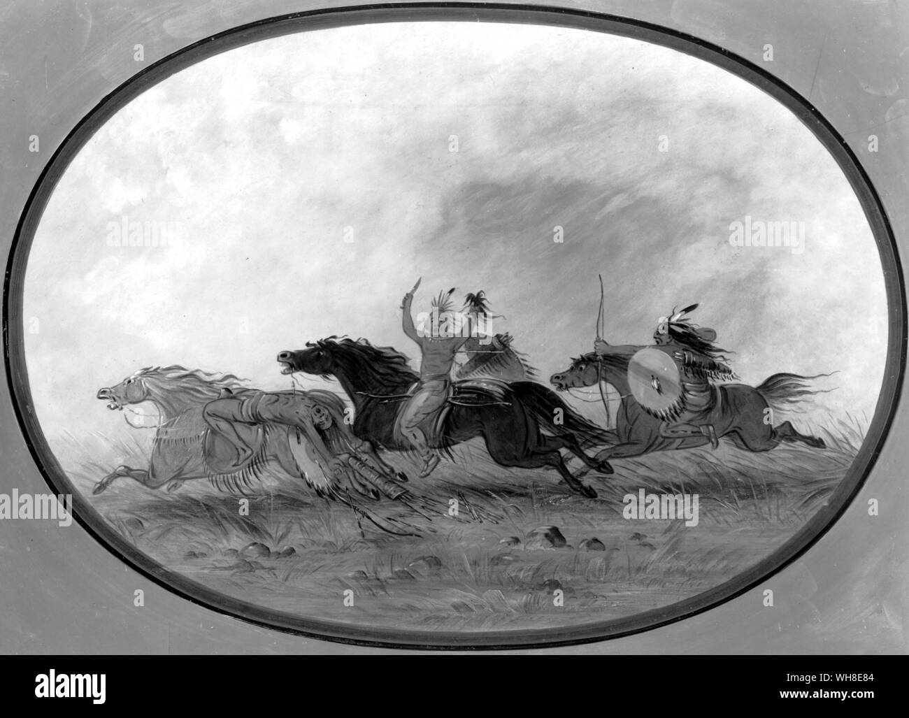 Nordamerika. Der scalper 1832. Stockfoto