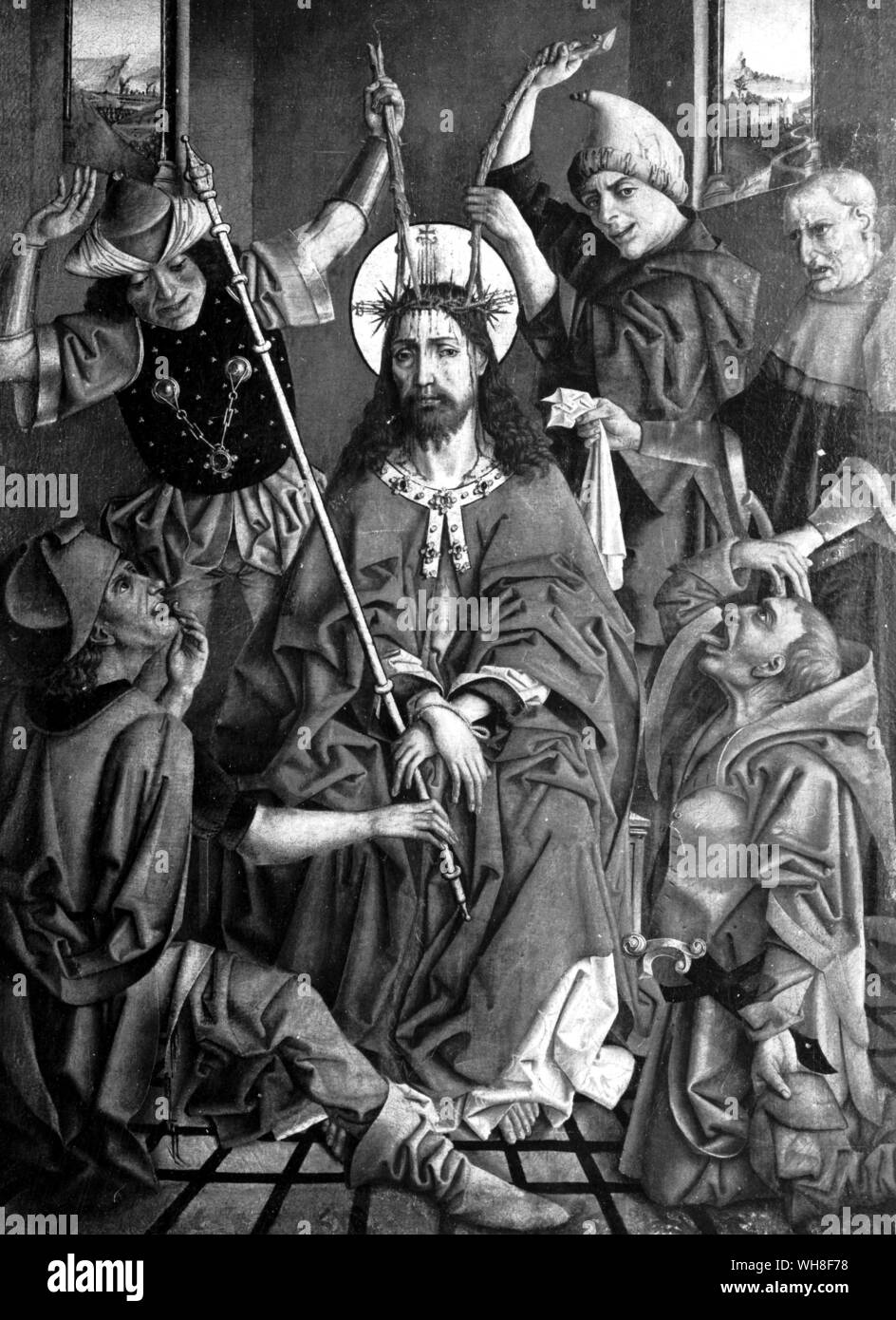 Jesus Christus mit Dornen gekrönt. Stockfoto