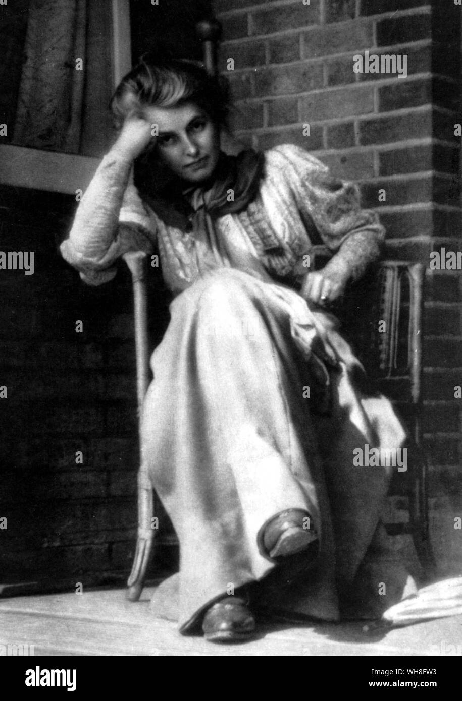 (Martha) Beatrice Webb (Potter geboren) (1858-1943). Martha Beatrice Potter Webb war ein britischer Sozialist, Ökonom und Reformator. Foto von George Bernard Shaw (1856-1950). Der Genius der Shaw Seite 112. Stockfoto