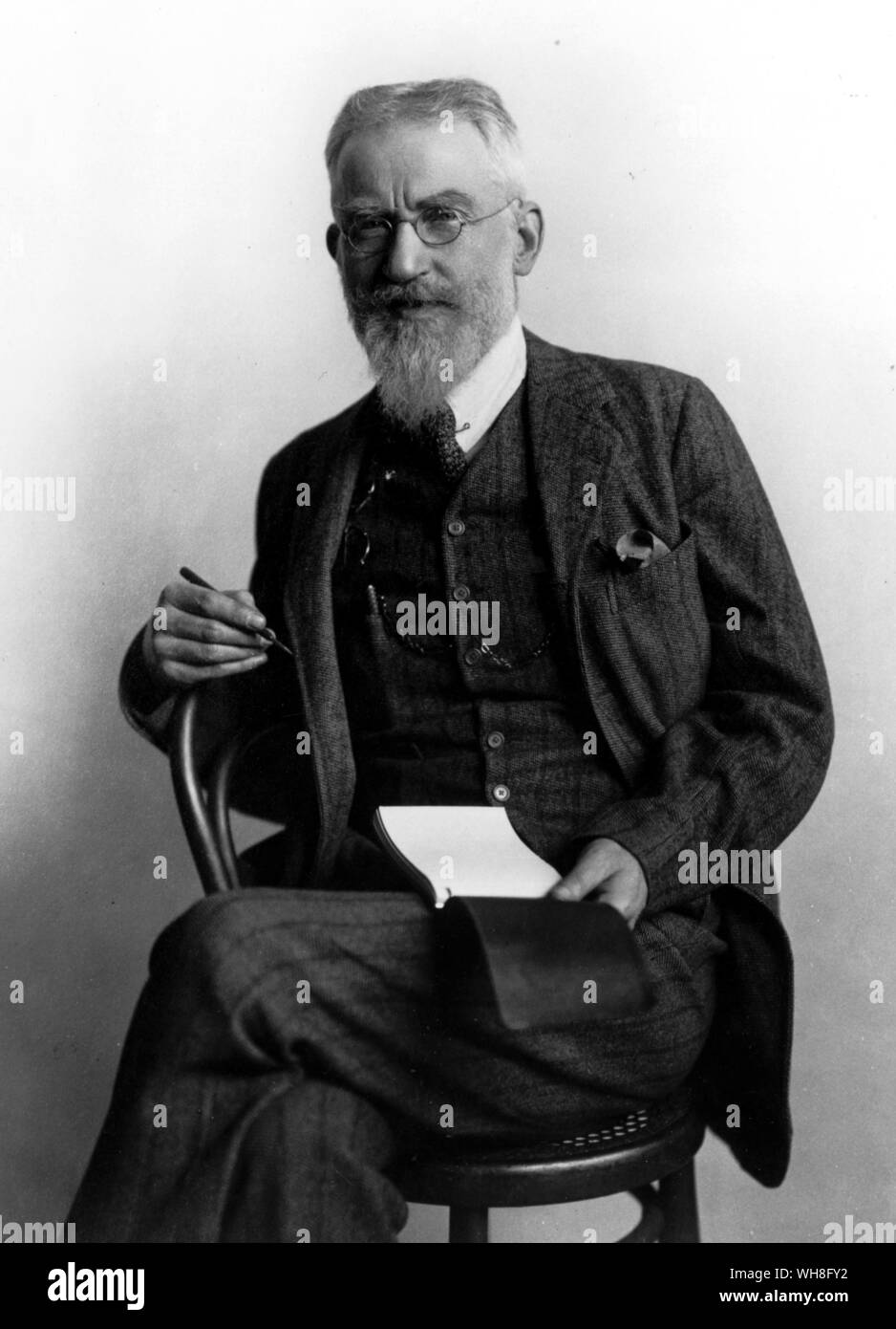 George Bernard Shaw 1914. George Bernard Shaw (1856-1950) war ein irischer Dramatiker und Nobelpreisträger für Literatur im Jahre 1925. Das Genie von Shaw, Seite 212. Stockfoto