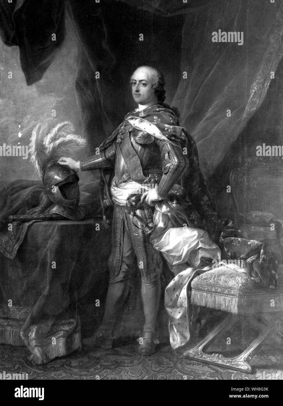 Ludwig XV. von Frankreich (1710-74). Friedrich der Große, von Nancy Mitford, Seite 186.. . . . Stockfoto