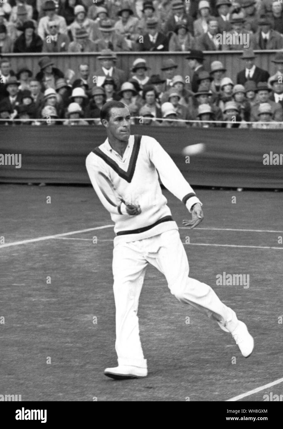 William T Tilden (Big Bill) 1927. Die Enzyklopädie von Tennis Seite 60. Stockfoto