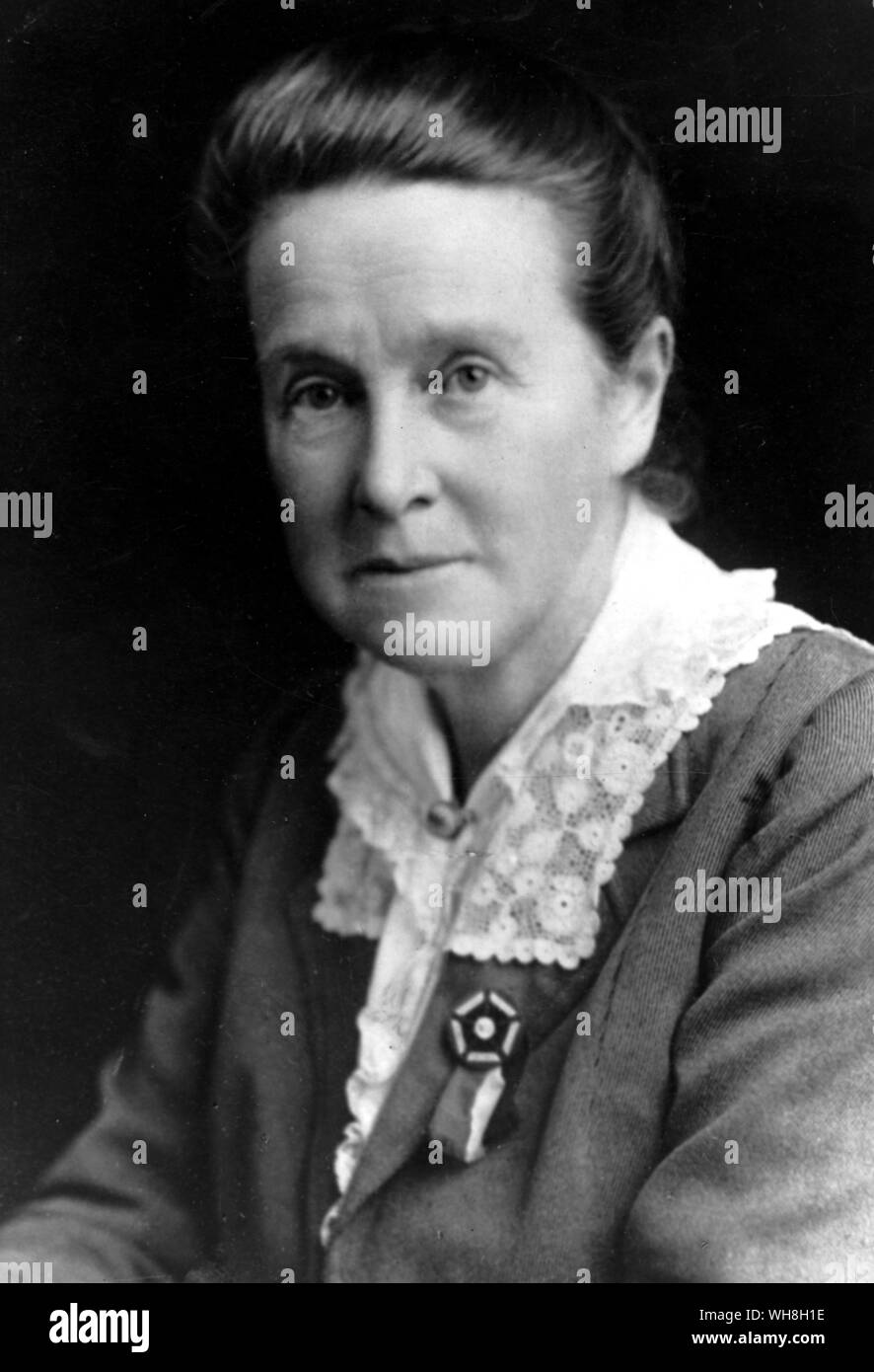 Dame Millicent Fawcett (1847-1929). Pioneer britischen Non-Militant Suffragist. Sie war die einzige Pionier suffragist lebte ihre Ideale verwirklicht zu sehen. Stockfoto