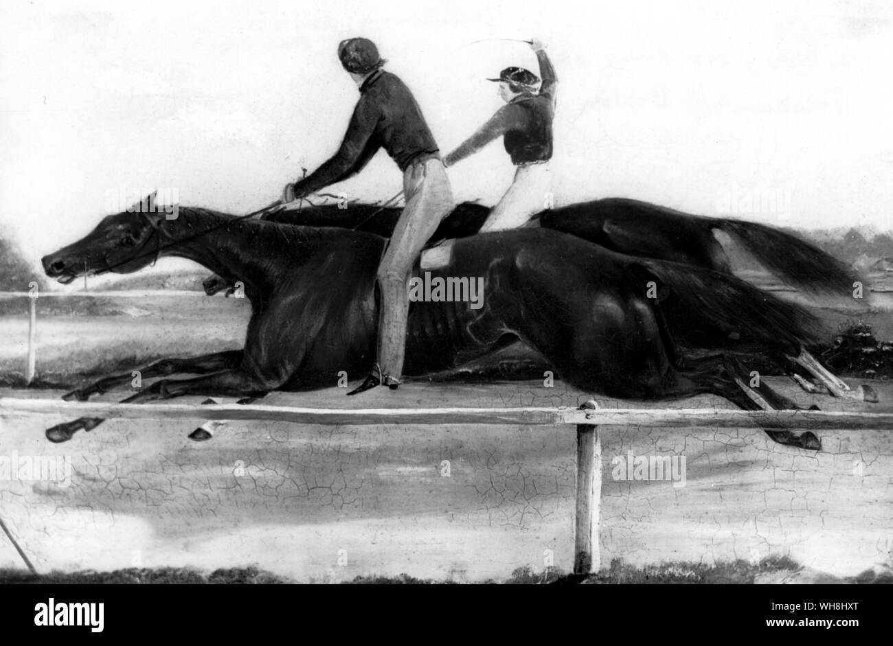 Mode und Boston. Boston (1833. Stammbaum s.215) das beste Pferd in Virginia war von 1836 bis 1840, fast alle seine Rennen in vier - Meile heizt. Mode (1837) wurde von importierten Treuhänder. Treuhänder war dritter an Sir Giles im Derby von 1832, die beide von der Konföderation der Ridsdale und Gully besessen, und beide, die nach Amerika verkauft. (Sir Giles war ein Misserfolg.) Mode war das beste Pferd im Norden in 1840-42. Wenn die beiden am Camden 1841 Met, Boston wurde von Racing und erschöpft. Kein Wunder, dass Mode gewonnen. Die Geschichte der Pferderennen von Roger Longrigg, Seite 212. Stockfoto