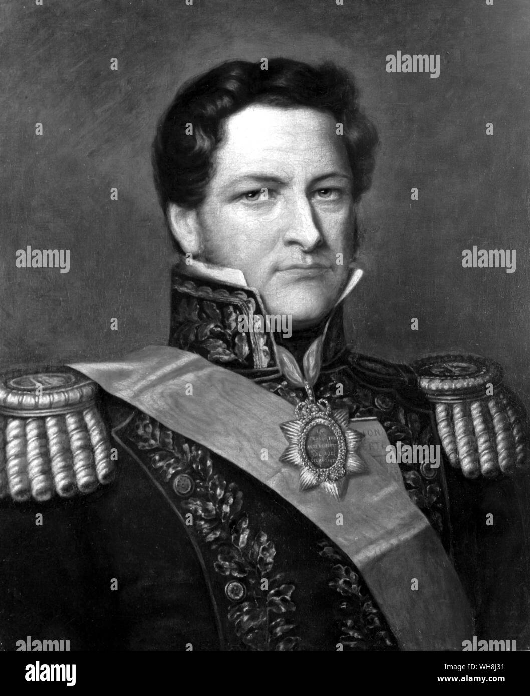 General Juan Manuel de Rosas (1793-1877). Argentinische Soldat, gaucho Cowboy und Diktators (1835-52). Einer seiner Clowns sagte von ihm: "Wenn die allgemeine lacht, er schont weder Mad man noch Ton..." Darwin und der Beagle von Alan Moorhead, Seite 122. . Stockfoto