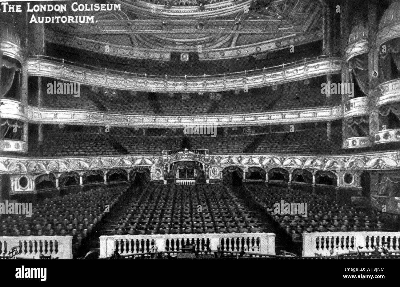 London Coliseum Auditorium Stockfoto