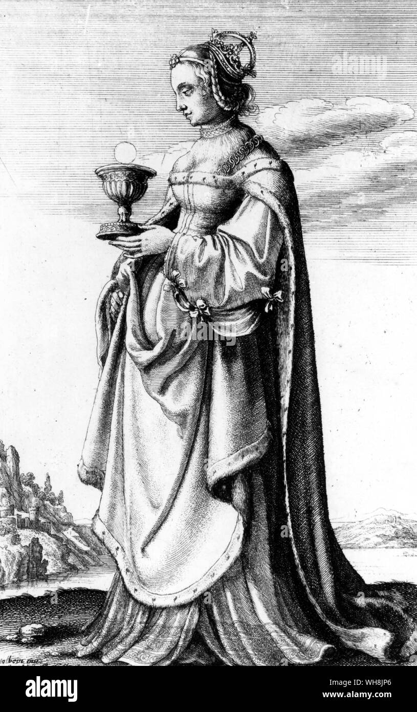 Anne Boleyn als St Barbara Stockfoto